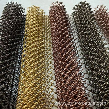 Coiled Wire Fabric Metal Coiled Drapery